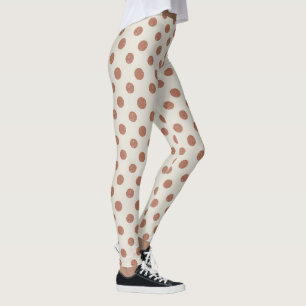Grey Polka Dots Girly Trendy Fashionable Yoga Leggings