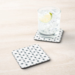 Grey Polka Dots, Polka Dot Pattern, Dots, Dotted Coaster