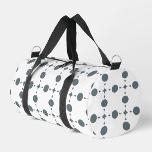 Grey Polka Dots, Polka Dot Pattern, Dots, Dotted Duffle Bag