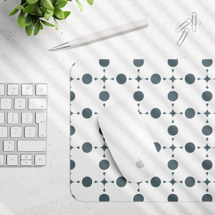 Grey Polka Dots, Polka Dot Pattern, Dots, Dotted Mouse Pad