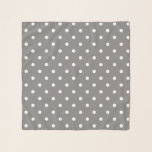Grey Polka Dots Scarf<br><div class="desc">Sometimes we just want a nice grey to express how we feel or to remain gender neutral in our gift giving.   It is a nice colour that gets a bad rap.   Let’s change the way the world looks at grey together.</div>