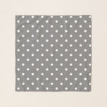 Grey Polka Dots Scarf<br><div class="desc">Sometimes we just want a nice grey to express how we feel or to remain gender neutral in our gift giving. It is a nice colour that gets a bad rap. Let’s change the way the world looks at grey together.</div>
