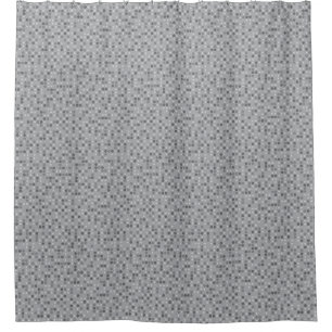 Grey Polka Dots Shower Curtain