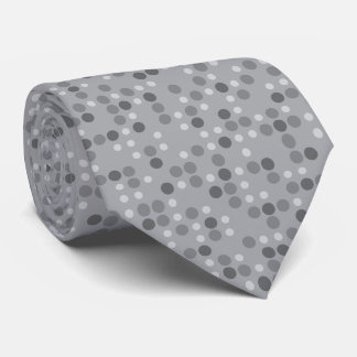 Grey Polka Dots Tie