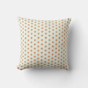 Grey polka dots with yellow centre pp3 cushion