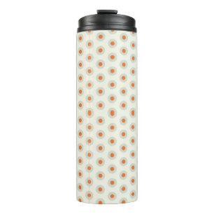 Grey polka dots with yellow centre pp3 thermal tumbler