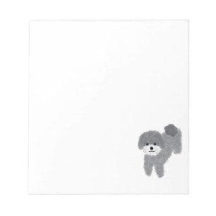 Grey Poodle #2 Notepad 