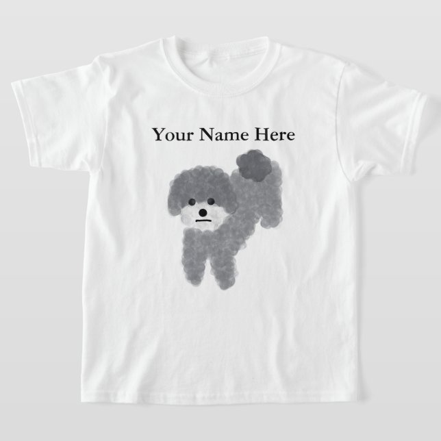 Grey Poodle #2 T-Shirt  (Laydown)