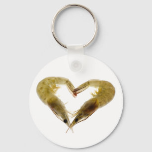 Grey prawns in love key ring