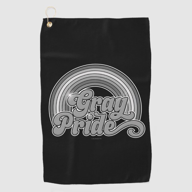 Grey Pride (Retired Senior) Golf Towel (Front)