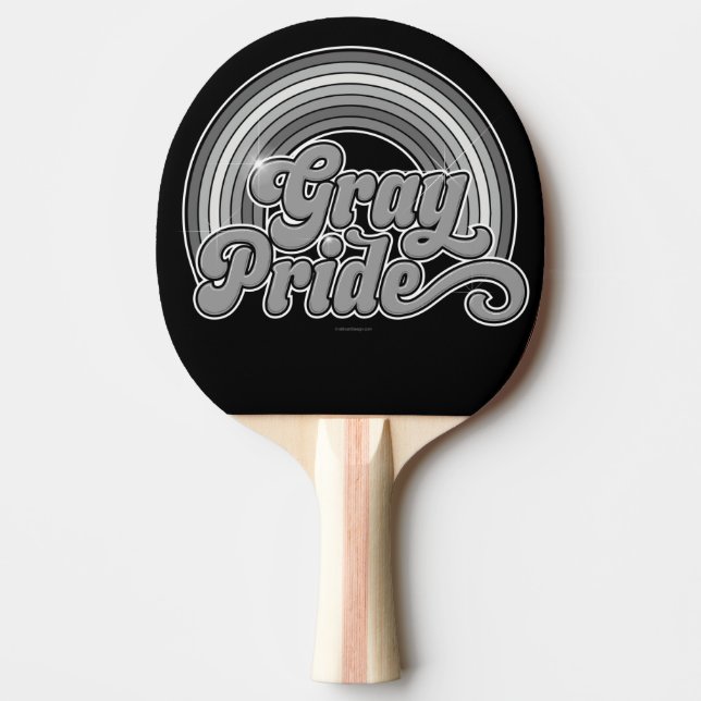Grey Pride (Retired Senior) Ping Pong Paddle (Front)