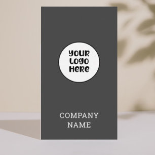 Grey Professional Simple Elegant Business Card
