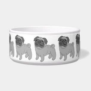 Grey Pug Dog Design