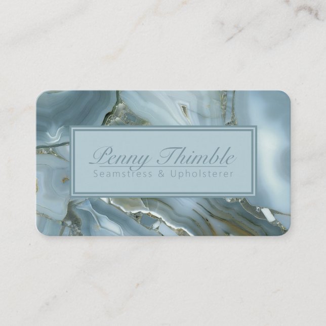 Grey quartz business card (Front)