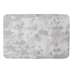 Grey Ranges Splash Brush On Grunge Paper Texture Bath Mat