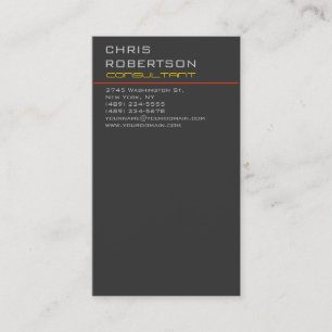 Grey Red Yellow Attractive Charming Business Card