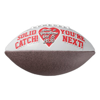 Grey & Red YOU'RE NEXT! Alternative Garter Toss Football