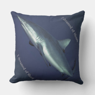 Grey Reef Shark Outdoor Cushion