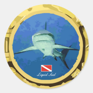 Grey Reef Shark Sticker