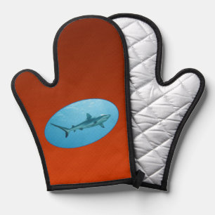 Grey Reefshark, Yap Island - Photographic design Oven Mitt