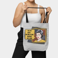 Grey Retro Pop Art Shy Girl Sarcastic Phrase 