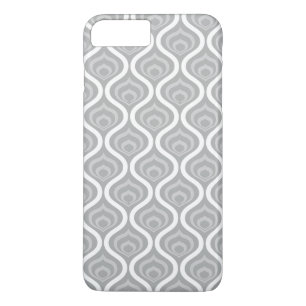 Grey Retro Waves Case-Mate iPhone Case