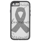 Grey ribbon brain cancer awareness