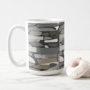 Grey Rock Stone Pattern Coffee Mug