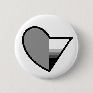 Grey Romantic demisexual button