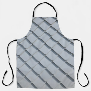 Grey roof shingles apron