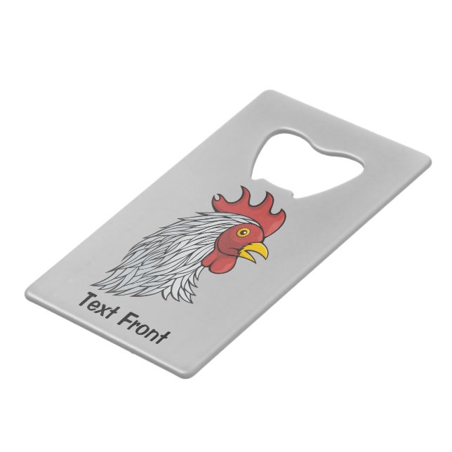 Grey Rooster's Head (Front Angled)