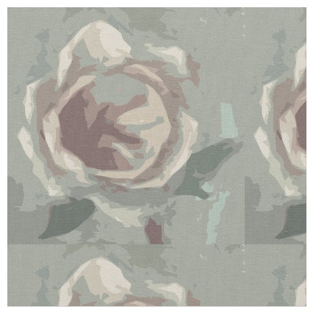 Grey Rose of Texas Fabric (Close Up)