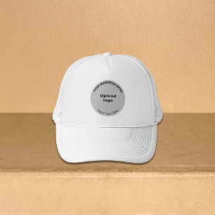 Grey Round Business Brand on Trucker Hat