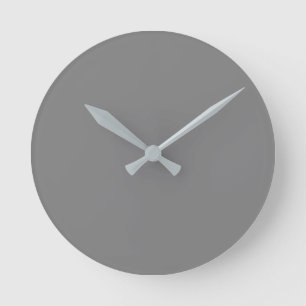 Grey Round Clock