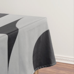 Grey Rounds Tablecloth