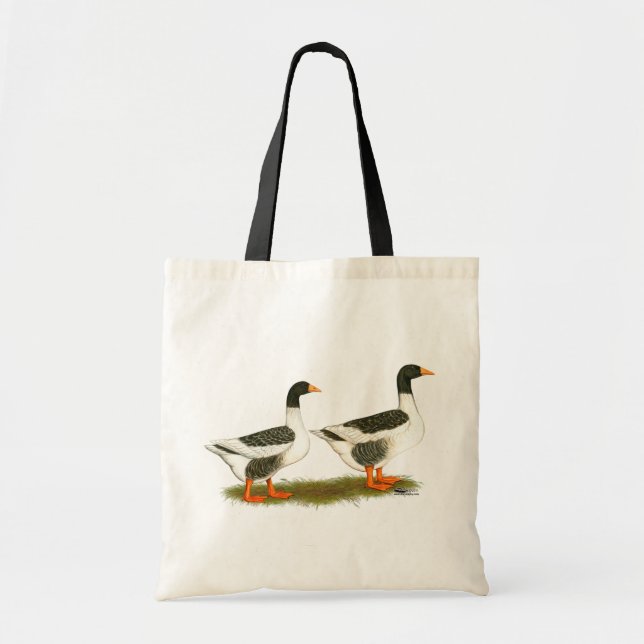 Grey Saddleback Geese Tote Bag (Front)