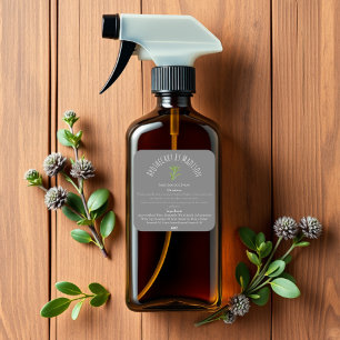 Grey Sage Smudge Spray Bottle Labels