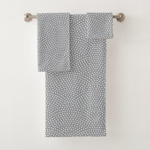 Grey Same Komon (large scale) Bath Towel Set
