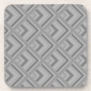 Grey scale pattern coaster
