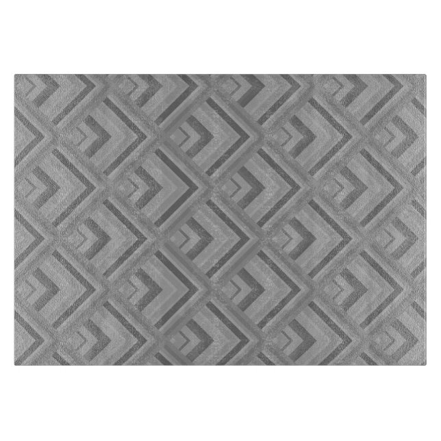 Grey scale pattern cutting board (Front)