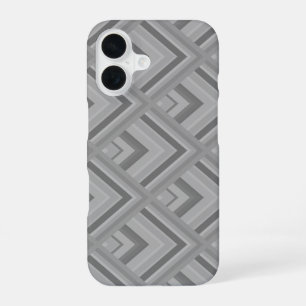 Grey scale pattern iPhone 16 case
