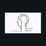 Grey Scheme Mind Science Human Head Business Card<br><div class="desc">Grey Scheme Mind Science Human Head</div>