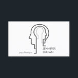 Grey Scheme Mind Science Human Head Business Card<br><div class="desc">Grey Scheme Mind Science Human Head</div>