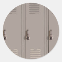 Grey School Lockers, High School Student