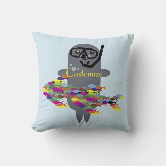 Grey Seal Thunder_Cove  Cushion (Front)