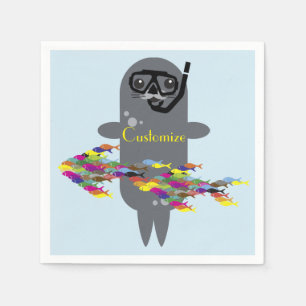 Grey Seal Thunder_Cove   Napkin