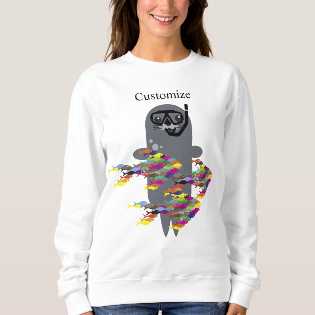 Grey Seal Thunder_Cove  Sweatshirt (Front)