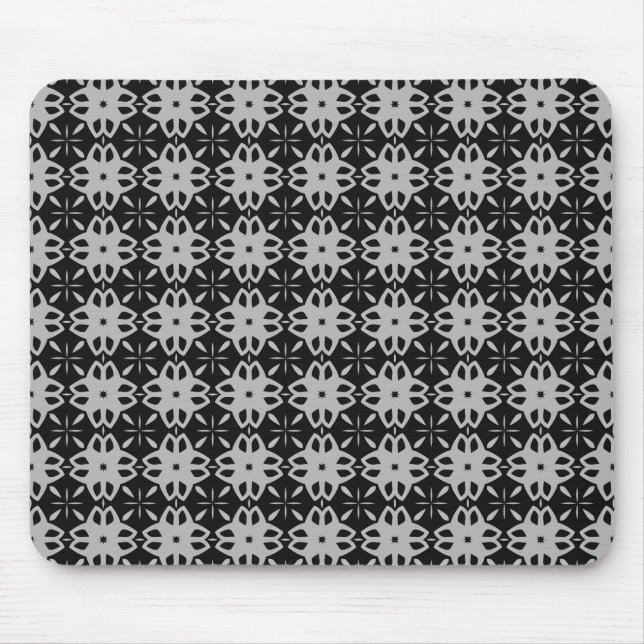 grey seamless pattern on mouse pad (Front)