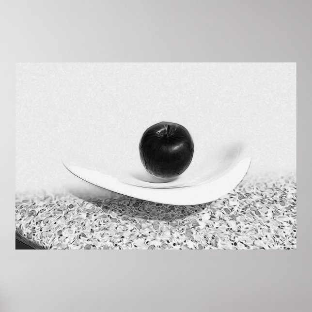 Grey shades apple poster (Front)