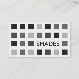 GREY SHADES (mod squares) Business Card